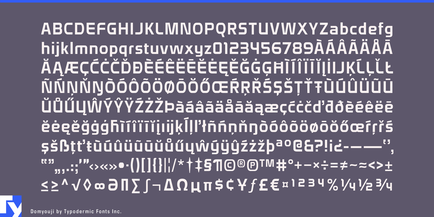 Пример шрифта Domyouji Italic